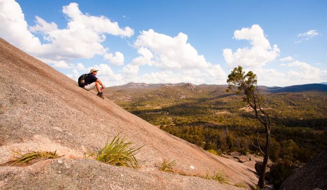 The bizarre boulder formations of Girraween National Park , Queensland.
