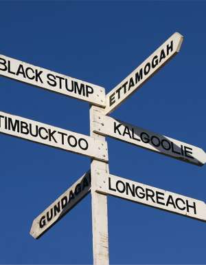 Australia town signs