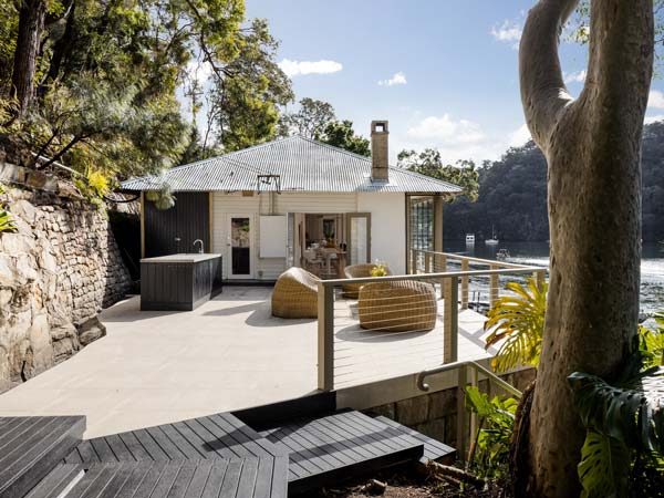 Deck at Berowra Waters Inn