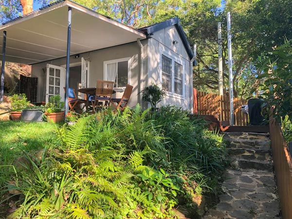 Exterior of Bundeena Beach Shack with a view