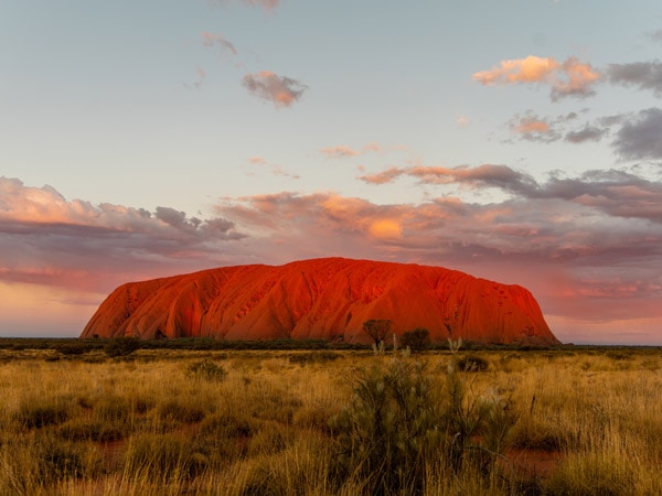 Uluru at sunset