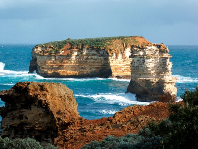 Great Ocean Road from near Port Campbell.