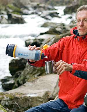 Lifesaver Bottle for precious clean water on the spot