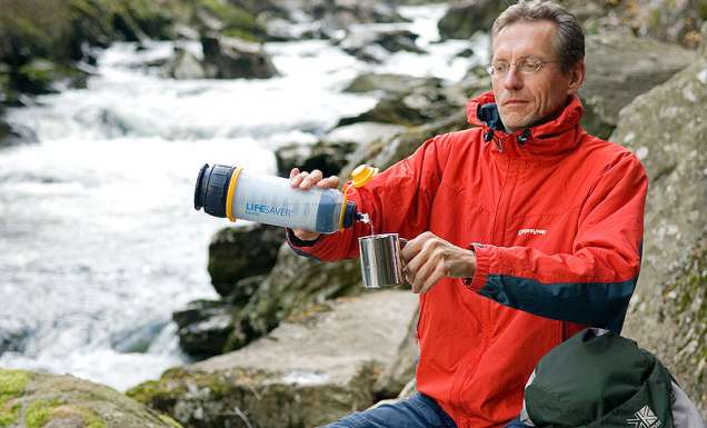 Lifesaver Bottle for precious clean water on the spot