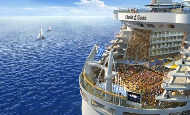Oasis of the Seas will also hold the first ever full amphitheatre at sea.