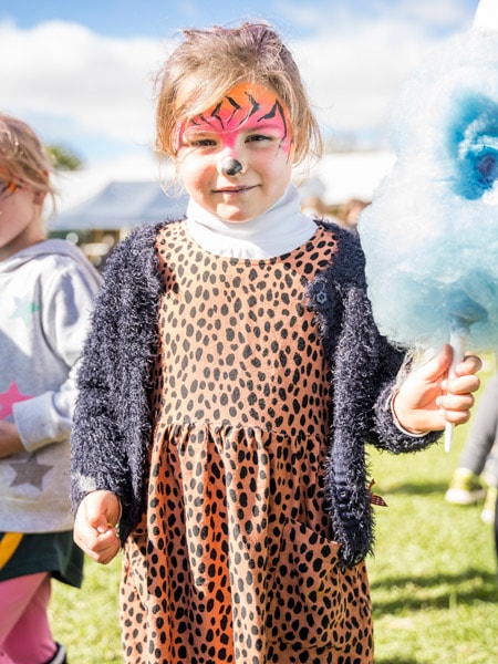 Child enjoying the 2019 Moree on a Plate Festival.