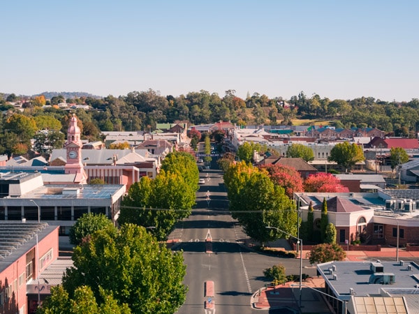 The country town of Inverell in the New England region of NSW.