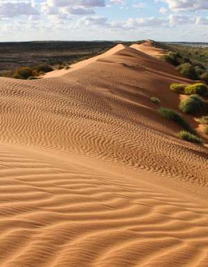 Vic Widman's Big Red, Simpson Desert, 70 kilometres west of Birdsville