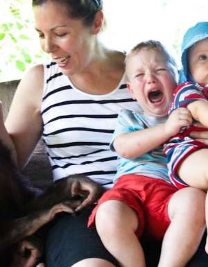 Quentin's family 'enjoying' their holiday - refer to his lessons one through four
