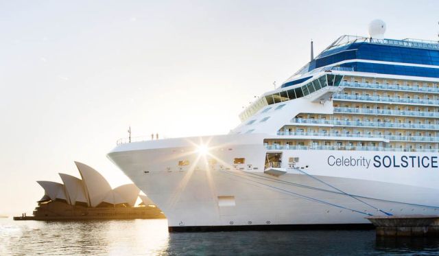 Celebrity Solstice in Circular Quay, Sydney. (cruises)