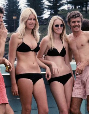 Sun and smokes at Coolangatta in the 60s.