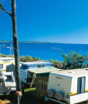 <p><i>82: Take it easy</i> at a caravan park</p>

