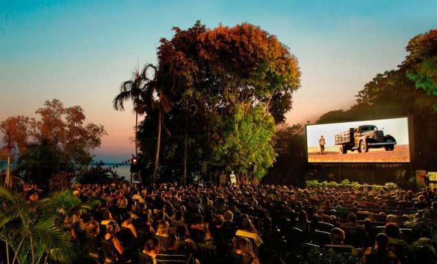 15: Munch popcorn under the stars at an outdoor cinema