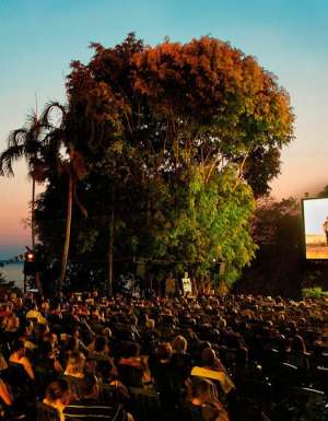 15: Munch popcorn under the stars at an outdoor cinema