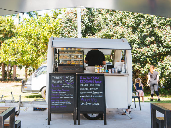 Cafe Connections van at Darwin Ski Club.