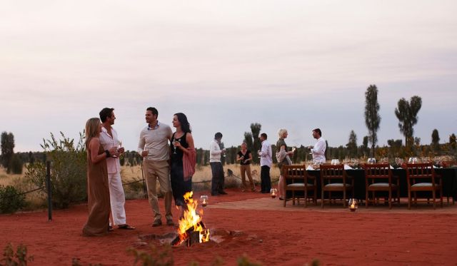 Dining at Longitude 131 Uluru.