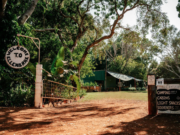 the entrance to Ellenbrae Station, Gibb River Rd