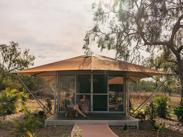 a luxury tent at InStyle Adventures, Kimberley