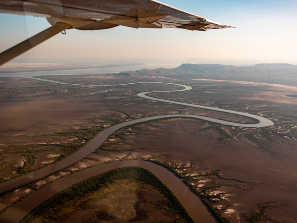 an aerial view of the Mitchell Plateau