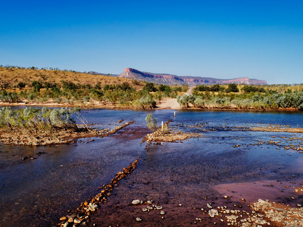 the Pentecost River Crossing on a clear day