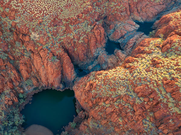 an aerial view of Millstream Chichester National Park