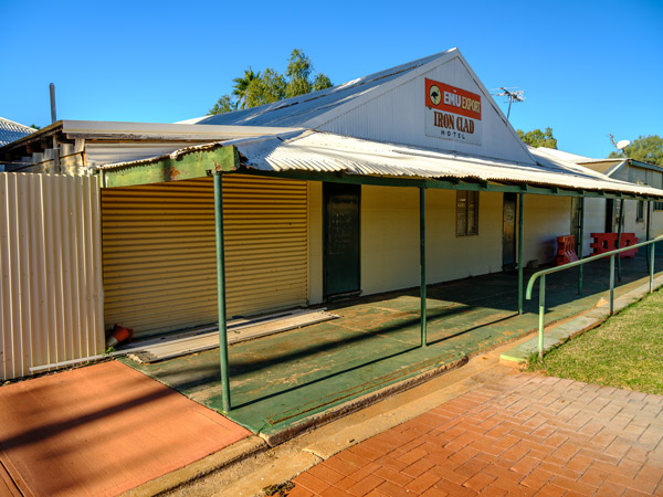 the iconic Iron Clad Hotel, Marble Bar