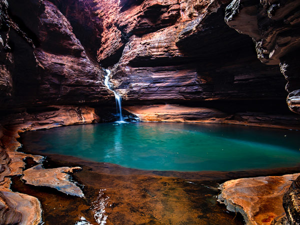 a swimming hole in Karijini National Park