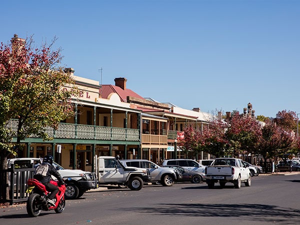 Streetscapes of Mudgee, NSW, Australia