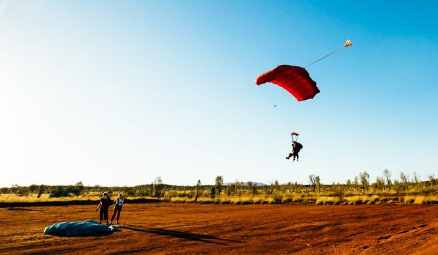 Skydiving over Uluru