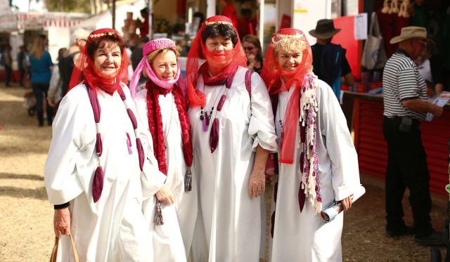 Camel Cup judges in fancy dress