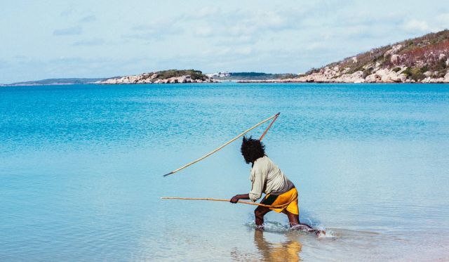 Indigenous spear fishing east Arnhem Land