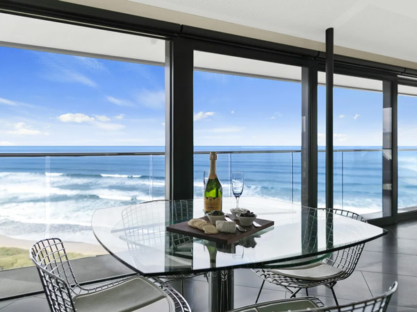 the dining table at The Pole House Fairhaven