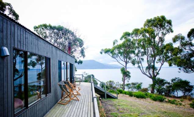 Bruny island from Satellite Island