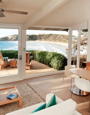 Snellings Beach views from the Life-Time Private Retreat, Kangaroo Island