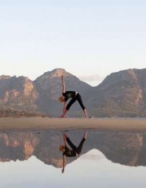Private yoga sessions Saffire Freycinet Tasmania