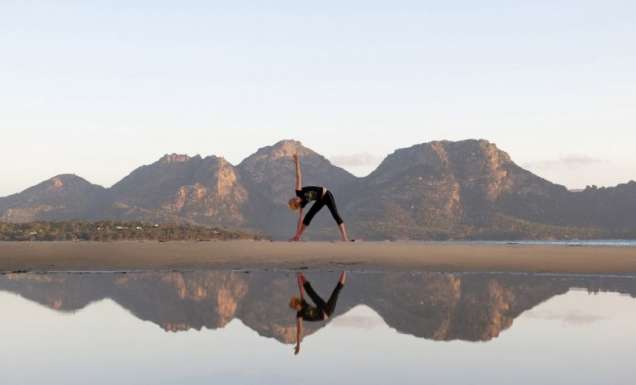 Private yoga sessions Saffire Freycinet Tasmania