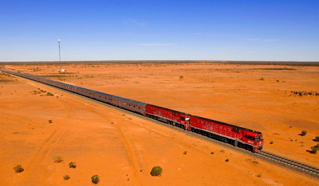 Australia's Red Centre on board The Ghan.
