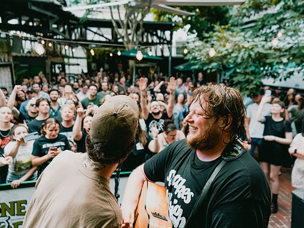 Artist performing at The Triffid live music venue in Brisbane