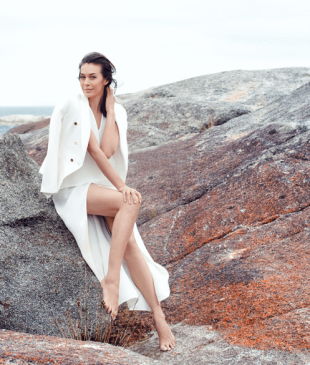 <p><i>The evolutionary tale</i> of Megan Gale</p>
