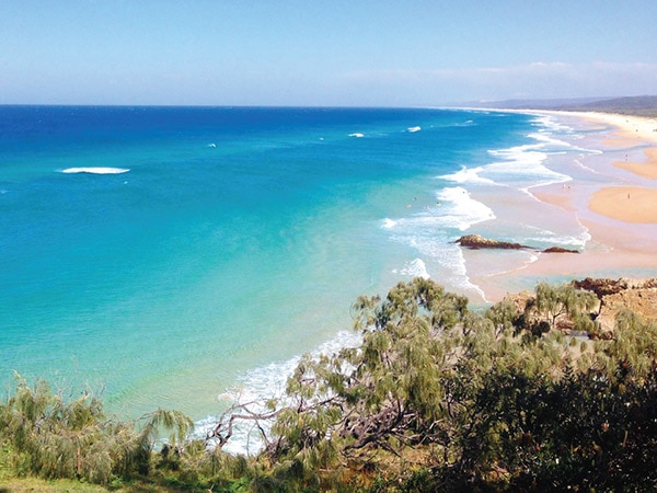 You can camp at Main Beach on North Stradbroke Island