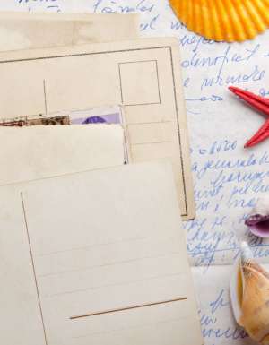 postcards writing holiday