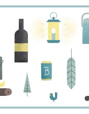 food eating camping relaxing