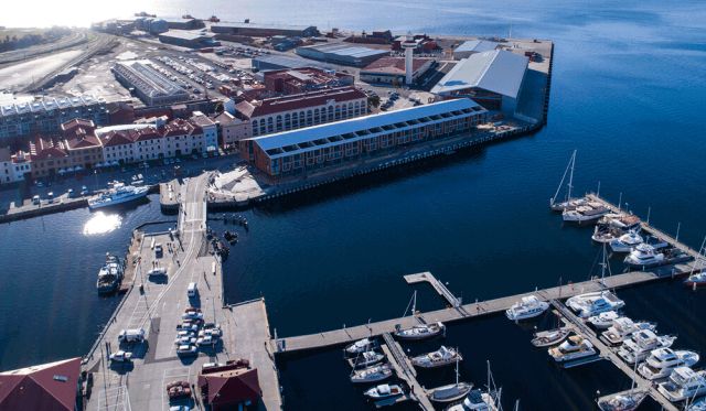 Tasmania hobart wharf history MACq01 tales rooms