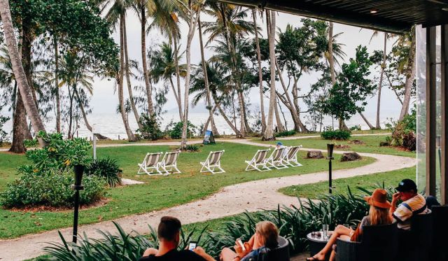 Island vibe ashore: Castaways Resort & Spa, Mission Beach