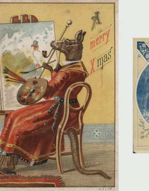 Christmas down under summer cards history Australia bush