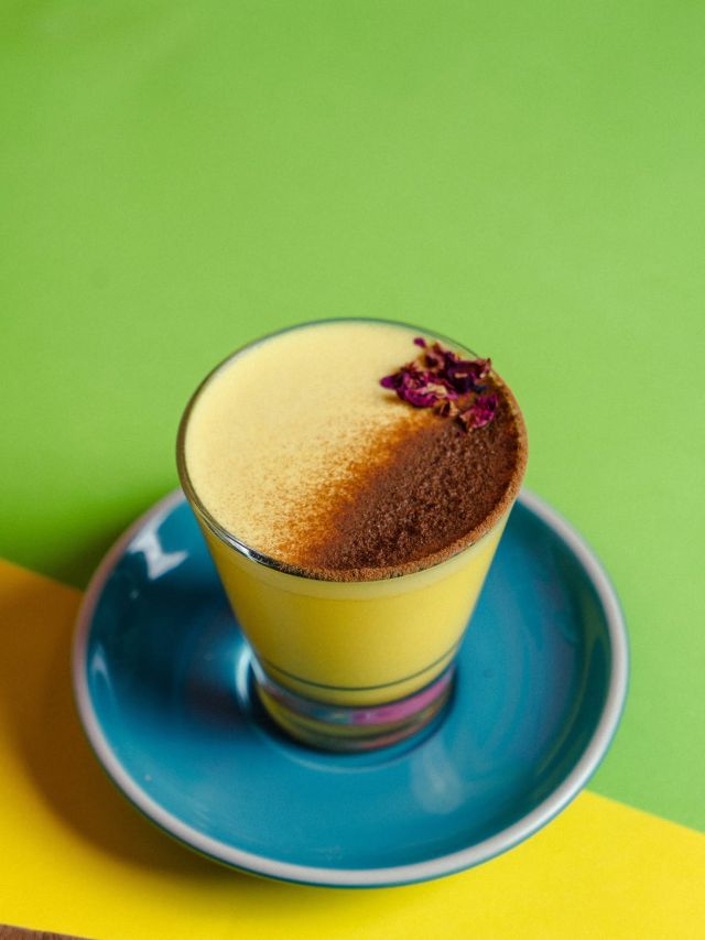 turmeric latte at Combi Coffee, Elwood