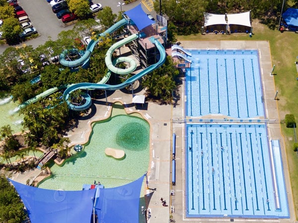 the waterpark at Chermside Aquatic Centre, Brisbane
