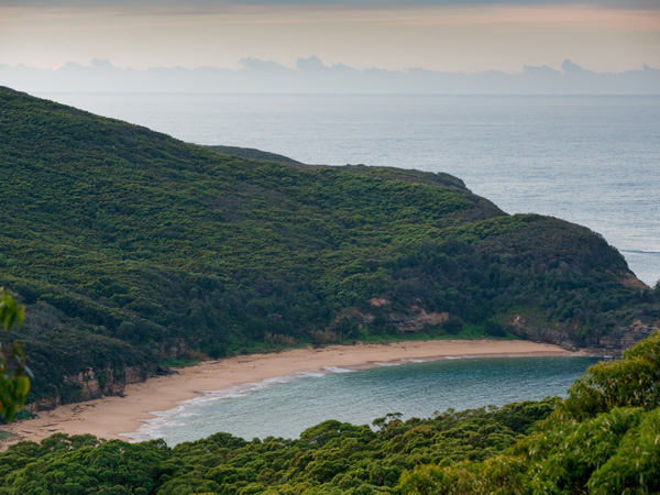 a secluded cove at Maitland Bay, NSW