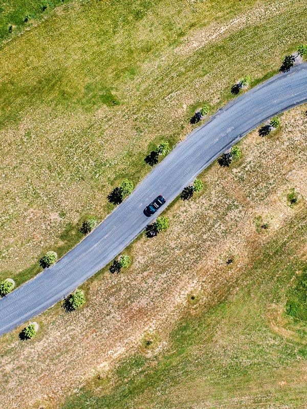 driving along the scenic grounds of Mayfield Garden, Oberon