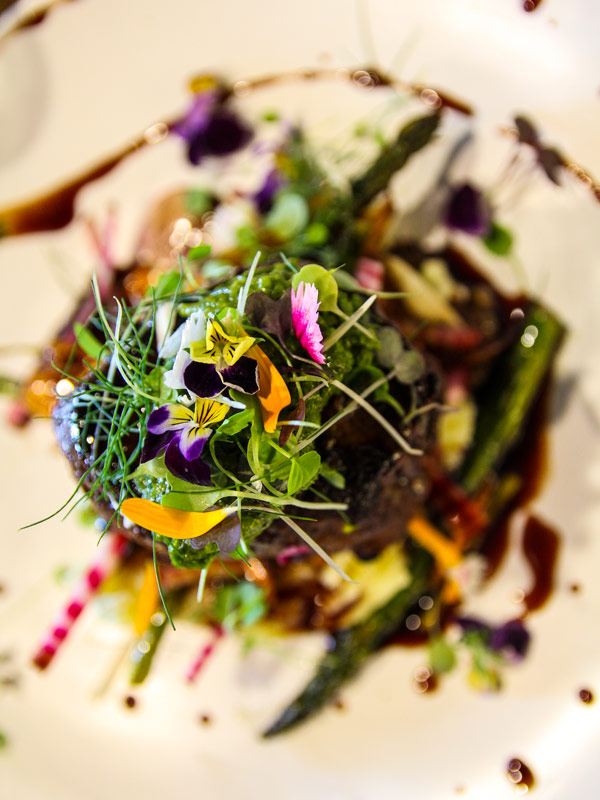 a close-up shot of a dish at Mayfield Garden's Cafe, Oberon